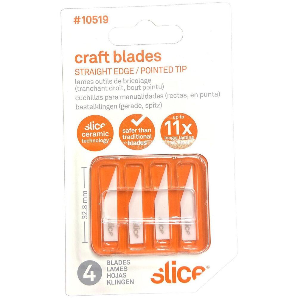 slice 4-pack Set #10519 Ceramic Craft Knife Cutting Blades